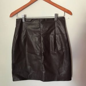 S 6 H and M Skirt Brownish Wine Colour